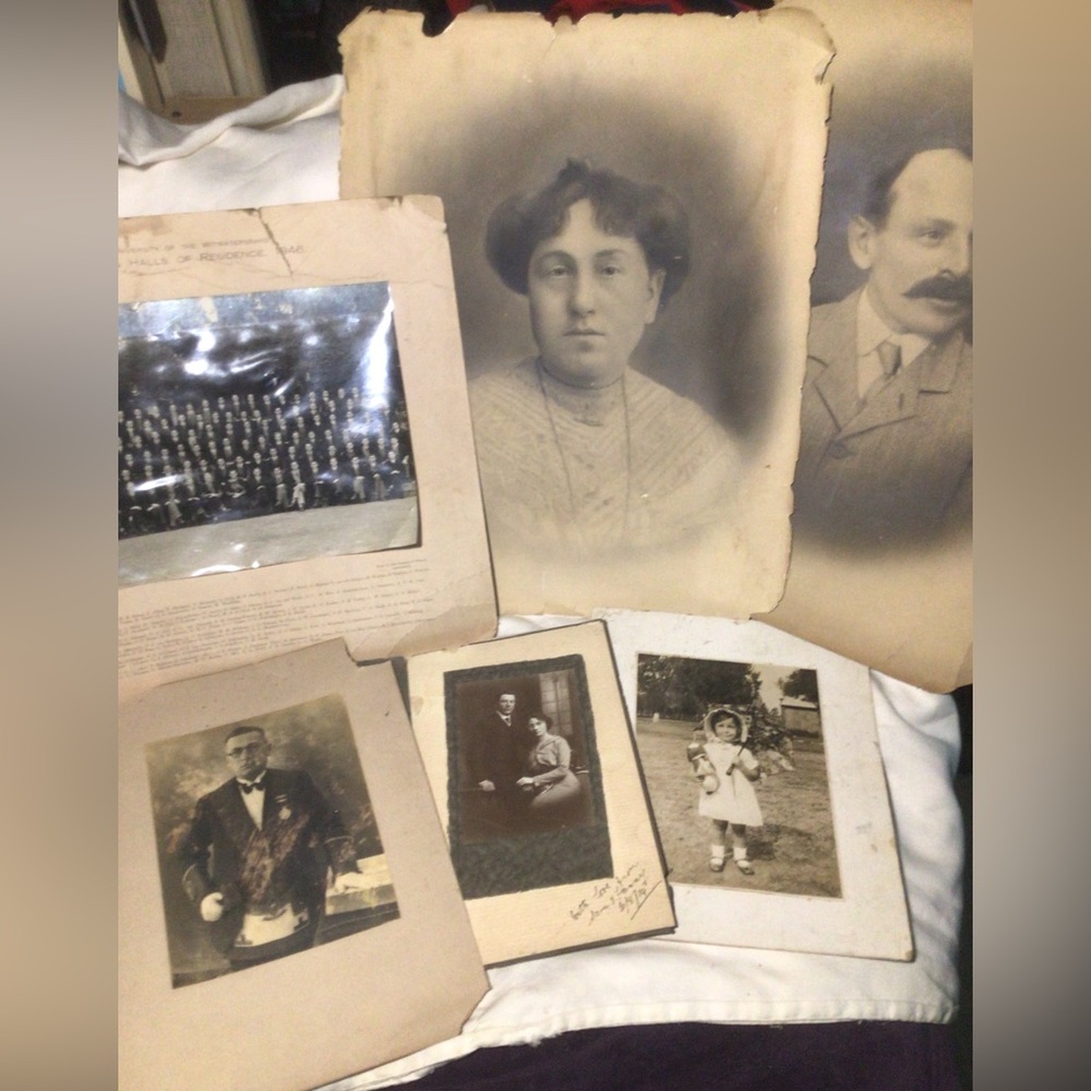 Lot of 6 Antique Photos South Africa Photographs African